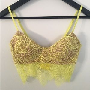Laced Neon Crop Top